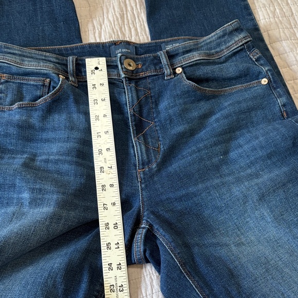 J. Jill High Rise Dark Blue Straight Leg Jeans Size 10R - Picture 10 of 11